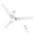 Polycab Wizzy Neo 1200Mm 5-Star Bldc, Remote Ceiling Fan For Living Room| 55% Energy Saving, 100% Copper, High Air Delivery, 6 Speed Setting, Free Installation | 4-Yr Warranty【White Rosegold】