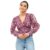 Harpa Multi V-Neck Floral Ruched Long Sleeve Top