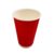 BonKaso 480ml Double Wall Disposable Beer Glasses | Premium Ripple Cups for Hot & Cold Beverages | Leak-Resistant Insulated Paper Cups for Events, Cafes, Parties – Red – Pack of 25
