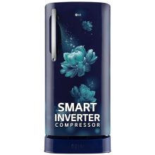 Lg 201 L 5 Star Inverter Direct-Cool Single Door Refrigerator (Gl-D211Hbcz, Blue Charm, Base Stand With Drawer)