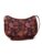 ZOUK 100% PeTA Approved Vegan Leather Paisley Print Shoulder Bag for Women