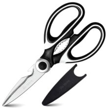 Go Store Multi Purpose Kitchen Scissors For Home, Fish Cutting Scissors, Premium Stainless Steel Solid Kitchen Multi Purpose Shears for Meat, Seafood, Chicken, Vegetables, Herbs