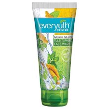 Everyuth Naturals Anti Acne, Anti Marks Tulsi Turmeric Face Wash|Gentle Exfoliation & Blemish Control|Paraben Free|For Oily, Dry, Normal, Combination & Sensitive Skin|100% Soap Free – 150 G