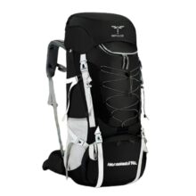 Impulse Expedition 3 Compartment Rucksack Bags 75 Litre Travel Bag For Men Tourist Bag For Travel Backpack For Hiking Trekking Bag For Men Camping Bag With 1 Year Warranty, Black