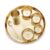 Attro Satvik Kansa Maharaja Set Traditional Indian Dining Set with Thali, Glass, Wati, Sweet Dish & Spoon-Ayurvedic Kansa Dinner Set for Healthier Living-Perfect for Sattvic Lifestyle-Lazer Carving