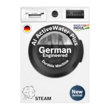 Bosch 8 kg 5 Star Front Load Fully-Automatic Washing Machine, AI ActiveWater, 15 Wash Programs, Removes 99.9% Germs with Steam, No Tangle or Wrinkle,White, WAJ28260IN