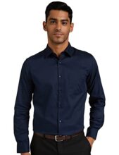 Diverse Men’s Cotton Solid Full Sleeve Formal Shirt (DVF01F2L01-126_Navy_42)