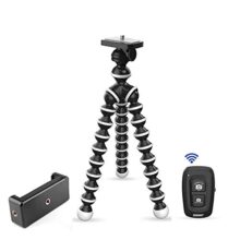 Digitek DTR 260 GT Gorilla Tripod, 33cm (13 Inch) Flexible Mini Tripod for Mobile Phones, Phone Mount & Remote, Flexible Gorilla Stand for Action & Point-and-Shoot Cameras