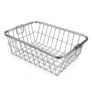 Vipron Stainless Steel Dish Drying Rack for Kitchen Sink – Large Rectangular Wire Dish Basket with Handles for Plates, Bowls, Cups & Cutlery – Rustproof Metal Dish Drainer & Kitchen Organizer
