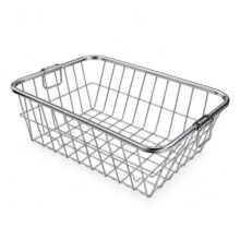 Vipron Stainless Steel Dish Drying Rack for Kitchen Sink – Large Rectangular Wire Dish Basket with Handles for Plates, Bowls, Cups & Cutlery – Rustproof Metal Dish Drainer & Kitchen Organizer