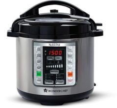 Wonderchef Nutri-Pot Electric Pressure Cooker with 7-in-1 Functions|18 pre-set functions|Pressure Cooking, Saute/Pan Frying, Slow Cooking, R-41236756 |3L capacity
