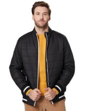 Amazon Brand – Symbol Men’s Bomber Regular Quilted Jacket (AW20-QB-SY-05_Black 2_L)