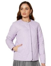 Amazon Brand – Symbol Women’s Polyester Jacket (AW23-WWJKT-006_Mauve_Small)