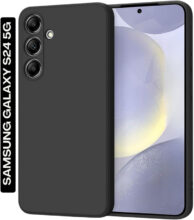 KWINE CASE Back Cover for Samsung Galaxy S24 5G(Black, Grip Case, Silicon, Pack of: 1)