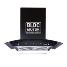 Elica 60cm 1500 m3/hr BLDC Filterless Autoclean Kitchen Chimney with 15 Years Motor & 5 Years Comprehensive Warranty | WDFL 600 BLDC HAC LTW MS NERO | 9 Speed | Touch Control + Motion Sensor | Black