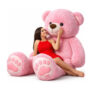 vtb retail stuffed toys 4 feet pink teddy bear / high quality / love teddy For girls valentine & Anniversary gift / cute and soft teddy bear -122 cm (Pink)  – 48 inch(Pink)