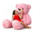 vtb retail stuffed toys 4 feet pink teddy bear / high quality / love teddy For girls valentine & Anniversary gift / cute and soft teddy bear -122 cm (Pink)  – 48 inch(Pink)