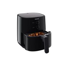 Philips Air Fryer Hd9200/90, Uses Up To 90% Less Fat, 1400W, 4.1 Liter, With Rapid Air Technology (Black), Large