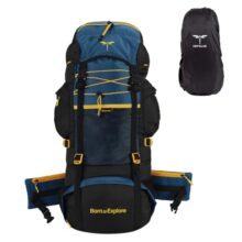 Impulse Rucksack 75L Travel Hiking Blue Bag with Warranty