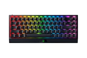 Razer Blackwidow V3 Mini Hyperspeed – Phantom Pudding Edition – 65% Wireless Mechanical Gaming Keyboard, Green Switches Chroma Rgb (Rz03-03892000-R3M1)-Black [Video Game]