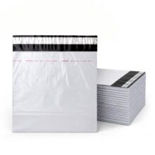 BonKaso Pack of 500 Poly Courier Bags with POD Sleeve 6×8 Inch | 52 Micron Tamper Proof Waterproof Security Envelopes Cover | Self Adhesive Shipping Mailers for E Commerce Packaging