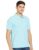 Deniklo Men’S Solid Regular Polo Shirt (Dk82-M_Plume Blue M)