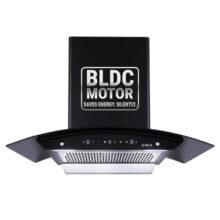 Elica 90cm 1500 m3/hr BLDC Filterless Autoclean Kitchen Chimney with 15 Years Motor & 5 Years Comprehensive Warranty | WDFL 900 BLDC HAC LTW MS NERO | 9 Speed | Touch Control + Motion Sensor | Black