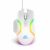 Ant Esports GM320 RGB Optical Wired Gaming Mouse | 8 Programmable Buttons | 12800 DPI I Ergonomic Design with Braided Cable – White