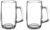 Amazon Brand – Solimo Troilus Glass Beer Mug Set, 470ml, Set of 2, Transparent