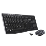 Logitech MK270r Wireless Keyboard and Mouse Combo for Windows, 2.4 GHz Wireless, Spill-Resistant Design, 8 Multimedia & Shortcut Keys, 3-Year Battery Life, PC/Laptop Black