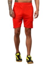 Vector X Oms-158 Mens Solid Pattern Regular Dry Fit Athletic, Running, Gym, Outdoor, Workout Training Light Weight Sports Active Shorts (Red, Xl)