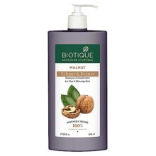 Biotique Bio Walnut Volume And Bounce Shampoo And Conditioner | For Fine And Thinning Hair| Volumizing Shampoo For Thin Hair |100% Botanical Extracts |650Ml