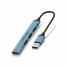iVOOMi Nexus 400 USB Hub, 4-Port USB 3.0 Hub, Aluminium USB Splitter for Laptop, PC, Desktop, MacBook & Gaming Console, Plug & Play