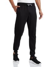 Amazon Brand – Symbol Men’s Regular Mid Rise Track Pants (SS21SY004_Black_S)