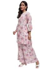 Vishudh Women Regular Fit SHIRT COLLAR CO-ORD SET VPCS000075 Multicolor S