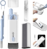 7 In 1 Electronics Cleaning Kit With Keyboard Brush And Screen Cleaner Spray – Multi Device Cleaning Tools For Laptop, Mobile, Earbuds, Camera, Key Puller, Cleaning Pen And Soft Fibre Wipe