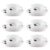 Larah By Borosil Shadow Opalware Cup And Saucer Set Of 12 Pcs | Tea/Coffee Cups 140 Ml | Microwave & Dishwasher Safe | Bone-Ash Free | Crockery Set Ideal For Daily Use & Gifting, White