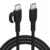 Portronics 60W Konnect Core 3 Type C To Type C Fast Charging Cable Cable For Smartphones,Tablets,Laptops & Other Type C Devices,In Built Cable Management Hook,Fast Data Sync,Strong Pvc Material(Black)