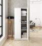 A GLOBIA Creations Zen 2-Door Wardrobe | Frosty White | Engineered Wood | Matte Finish | 3 Shelves | Stylish & Durable | Knock Down | 3-Year Warranty
