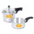 Simparte IFC 235 Induction Base Aluminium Pressure Cooker, 2 litres, 3 litres, Silver