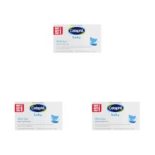 Cetaphil Baby Mild Cleansing Bar for Newborns & Babies 3 x 100 gm | With Shea Butter, Avocado Oil & Olive Oil | Gentle, Hypoallergenic, Pediatrician Recommended | Dry & Sensitive Skin (Pack of 3)