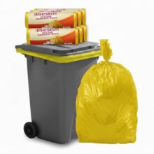 Amazon Brand – Presto! Hygiene Bags | XS | 180 Count | 30 Bags x 6 Rolls | 12 X 16 In | Yellow