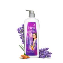 Vivel Lavender & Almond Oil Moisturizing Body Wash, Quick Wash-Off, 450ml