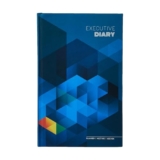 amazon basics Undated Hard Bound Diary |Monthly Planner | Daily Notes, To Do, Appointments 240 Pages For Men and Women (Blue)