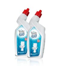 Amazon Brand – Presto! Toilet Cleaner Bleach Disinfectant | 1 Litre | 500 Ml X 2 | Kills 99.9% Germs | White