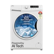 Godrej 8 Kg 5 Star, Ai Powered, Inbuilt Heater, Fabrisafe Drum, Eco Wash, Unbalanced Load Sensor, Stain Wash, Fully Automatic Front Load Washing Machine (Wfeon Crs 8012 5.0 Fkedm Glwh, Glacial White)
