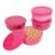 Cutting EDGE 900ml Eco Storage Container & Organizer Set of 4 (Pink)