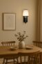 BENE Ennis Wooden Indoor Modern Wall Light, E-27 Base Wall Lamp for Home Decor – Living Room, Bedroom, Dining, Hallway, Staircase, 12 cm (Wood, Pack of 1)