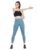 Clovia Women’s Snug Fit Active High-Rise Ankle-Length Tights (AB0042T03_Blue_M)