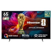 Hisense 164 Cm (65 Inches) 4K Ultra Hd Smart Qled Tv | Dolby Vision Atmos, Hdr10+ Adaptive | 144 Hz Game Mode Pro | Ai 4K Upscaler | Vidaa Os | 65E7Q Pro (Charcoal Grey)